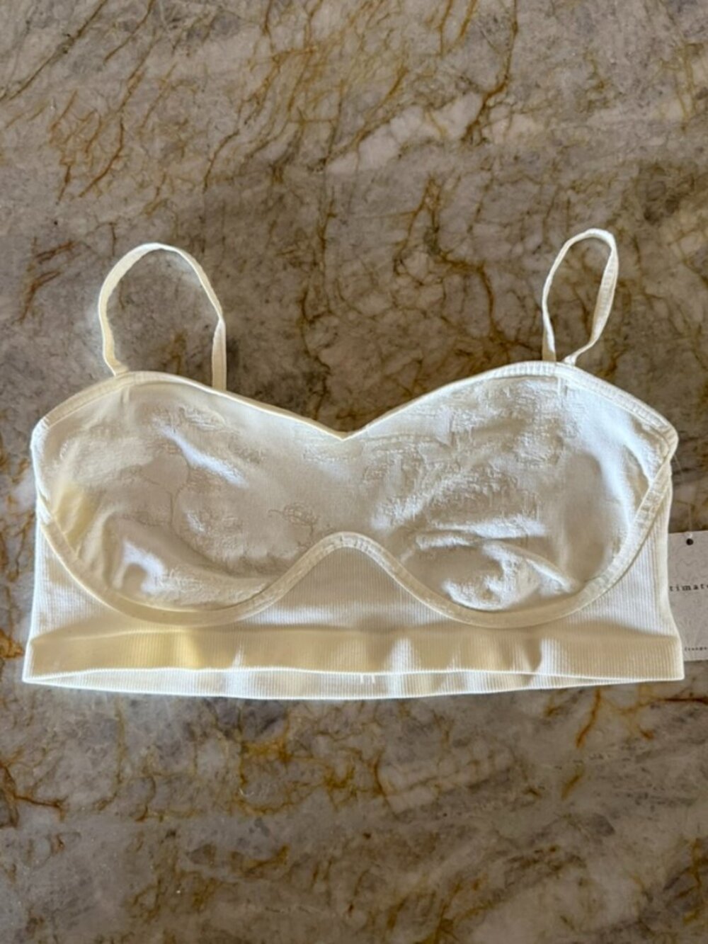 Free People Ivory Bra Size M NWT
